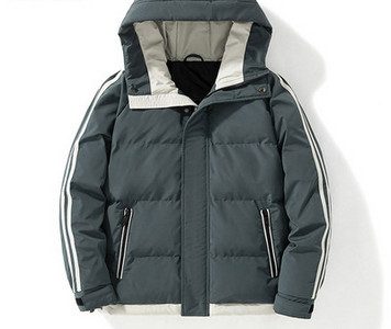 Ανδρικό μπουφάν casual με κουκούλα σε τρία χρώματα