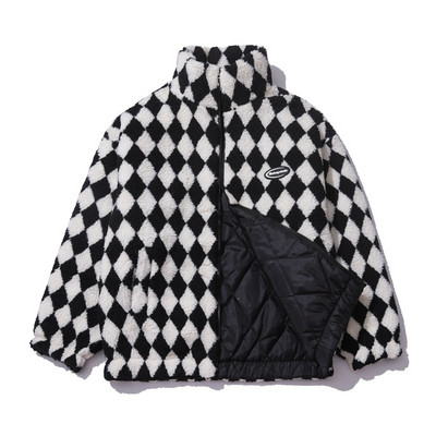 Ανδρικό μπουφάν casual με φερμουάρ και ψηλό γιακά