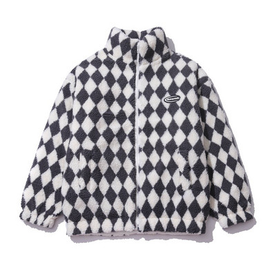 Ανδρικό μπουφάν casual με φερμουάρ και ψηλό γιακά