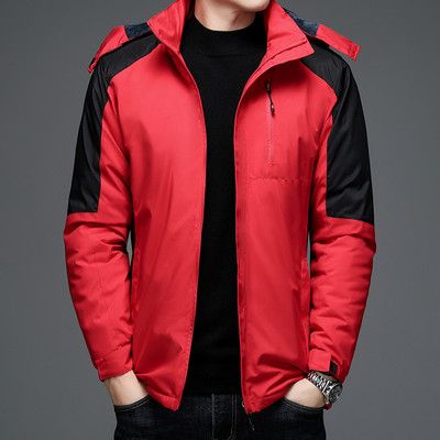 Χειμερινό ανδρικό μπουφάν με κουκούλα