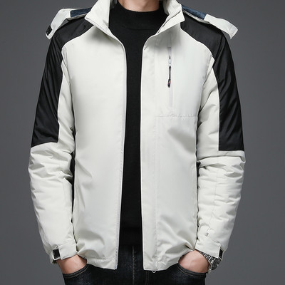 Χειμερινό ανδρικό μπουφάν με κουκούλα