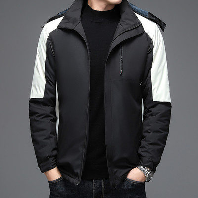 Χειμερινό ανδρικό μπουφάν με κουκούλα