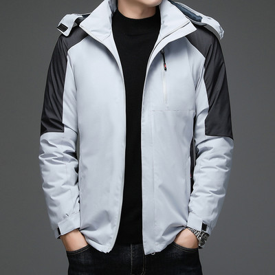 Χειμερινό ανδρικό μπουφάν με κουκούλα