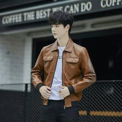 Ανδρικό οικολογικό δερμάτινο μπουφάν - δύο μοντέλα