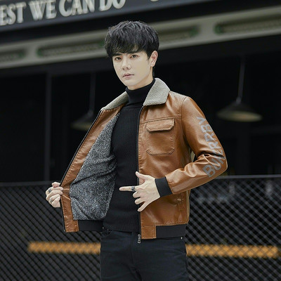 Ανδρικό οικολογικό δερμάτινο μπουφάν - δύο μοντέλα