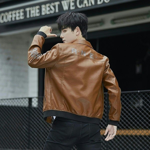 Ανδρικό οικολογικό δερμάτινο μπουφάν - δύο μοντέλα