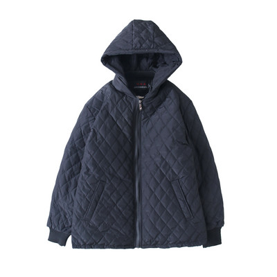 Χειμερινό καπιτονέ μπουφάν με κουκούλα και ζεστή φόδρα