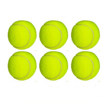 Μπάλες τένις σε πράσινο χρώμα χωρίς επιγραφή 6 τεμ σε ένα σετ