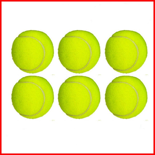 Μπάλες τένις σε πράσινο χρώμα χωρίς επιγραφή 6 τεμ σε ένα σετ