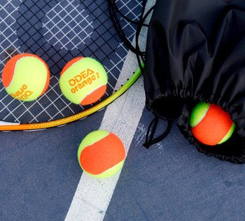 Μπάλες τένις σε πορτοκαλή χρώμα 12 κομμάτια σε σετ 