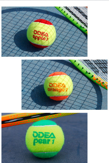 Топки за тенис 12 броя в комплект оранжеви