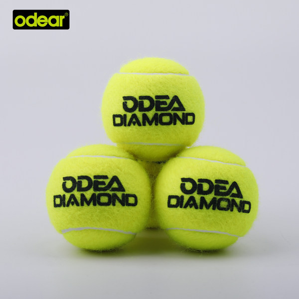 Μπάλα τένις σε πράσινο χρώμα με επιγραφή