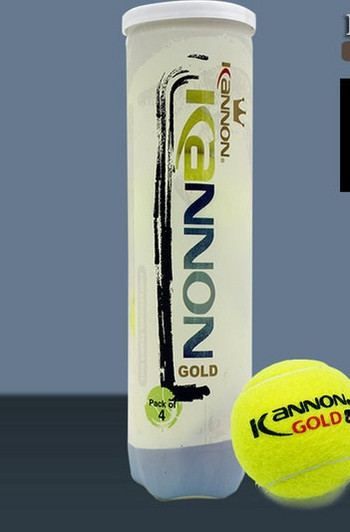Μπάλα τένις με επιγραφή σε πράσινο χρώμα