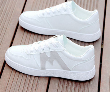 Έκο δερμάτινα αθλητικά παπούτσια με επίπεδη σόλα για άνδρες