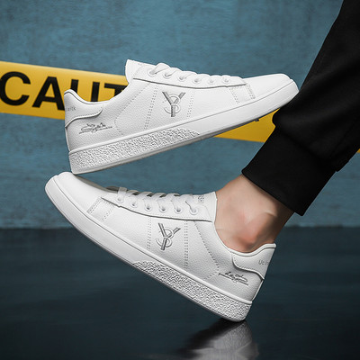 Έκο δερμάτινα αθλητικά παπούτσια με επίπεδη σόλα για άνδρες