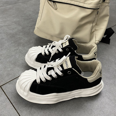 Νέο μοντέλο ανδρικά τζιν αθλητικά παπούτσια  για το φθινόπωρο και την άνοιξη με ανάγλυφη σόλα