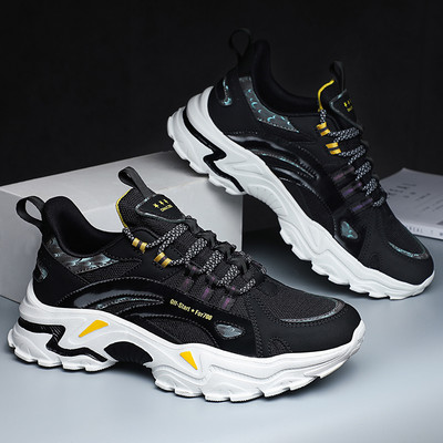 Μοντέρνα ανδρικά sneakers με αντανακλαστικές λωρίδες