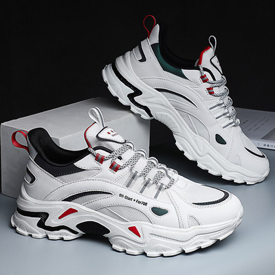 Μοντέρνα ανδρικά sneakers με αντανακλαστικές λωρίδες