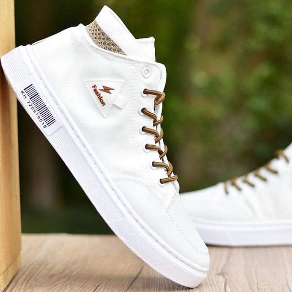 Φθινοπωρινά ανδρικά sneakers από ύφασμα μέχρι τον αστράγαλο