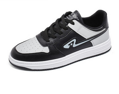 Ανδρικά έκο δερμάτινα αθλητικά παπούτσια με επίπεδη σόλα