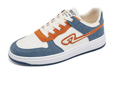 Ανδρικά έκο δερμάτινα αθλητικά παπούτσια με επίπεδη σόλα