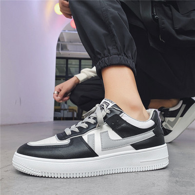 Ανδρικά sneakers από οικολογικό δέρμα άνοιξη-φθινόπωρο