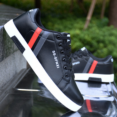 Casual ανδρικά αθλητικά παπούτσια με κορδόνια - επίπεδη σόλα