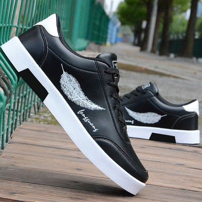 Casual ανδρικά αθλητικά παπούτσια με κορδόνια - επίπεδη σόλα