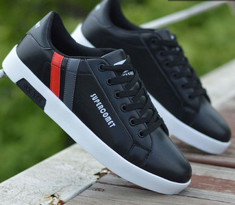 Ανδρικά παπούτσια από faux δέρμα με επίπεδη σόλα - διάφορα μοντέλα