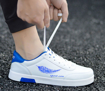 Ανδρικά παπούτσια από faux δέρμα με επίπεδη σόλα - διάφορα μοντέλα