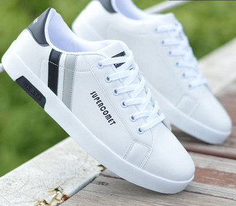 Ανδρικά παπούτσια από faux δέρμα με επίπεδη σόλα - διάφορα μοντέλα