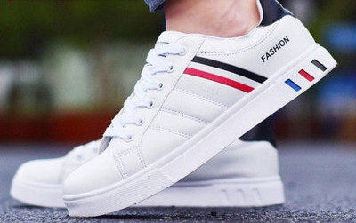 Ανδρικά παπούτσια από faux δέρμα με επίπεδη σόλα - διάφορα μοντέλα