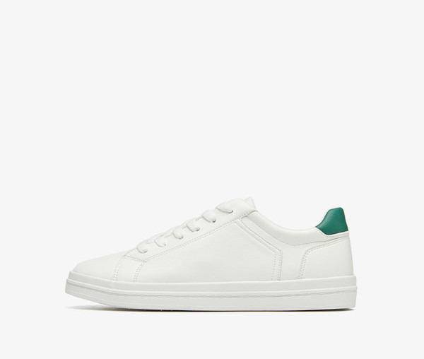 Čiste muške patike od eko kože bijele boje