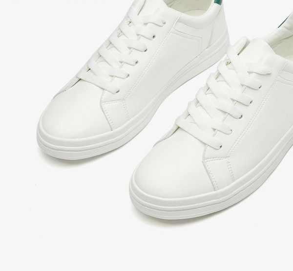 Čiste muške patike od eko kože bijele boje