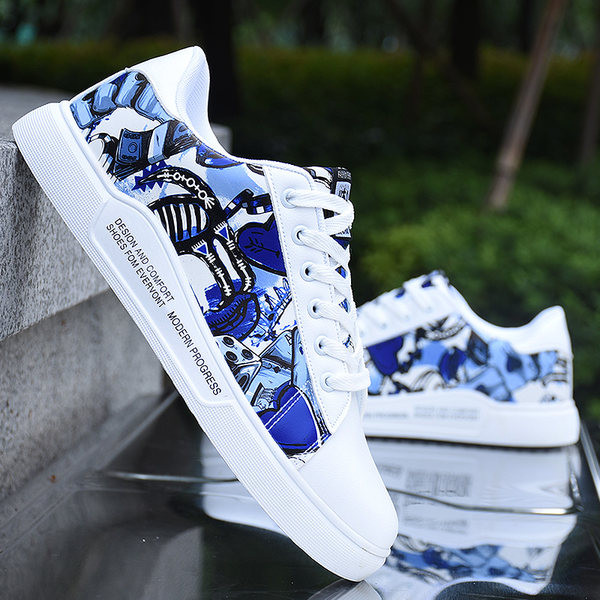 Ležerne muške tenisice u preljevnim bojama, skate model