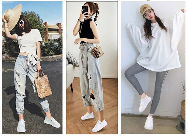 Μοντέρνα αθλητικά παπούτσια κατάλληλα για την άνοιξη