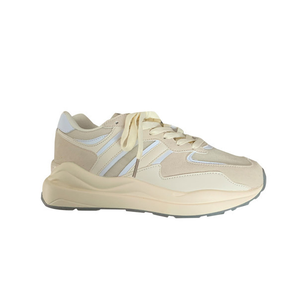 Γυναικεία sneakers σε μπεζ και γκρι χρώμα