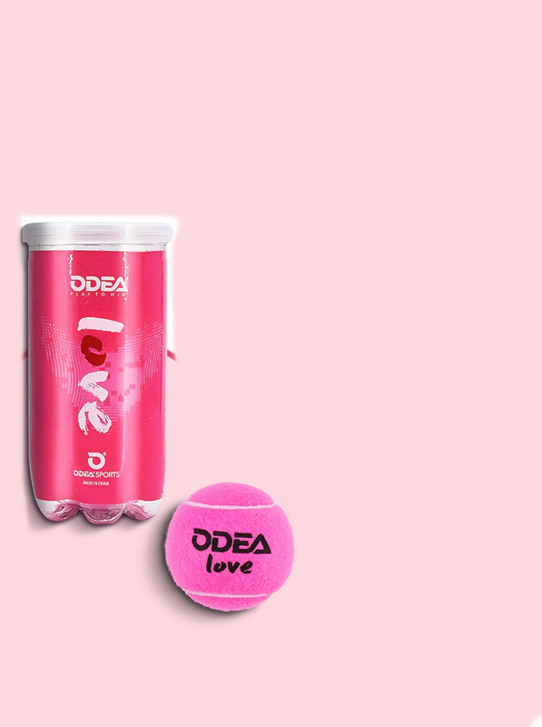 Ροζ μπάλα τένις με κουτί