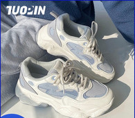 Γυναικεία αθλητικά παπούτσια με κορδόνια και τραχιά σόλα - διάφορα χρώματα