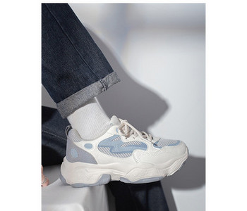 Γυναικεία αθλητικά παπούτσια με κορδόνια και τραχιά σόλα - διάφορα χρώματα