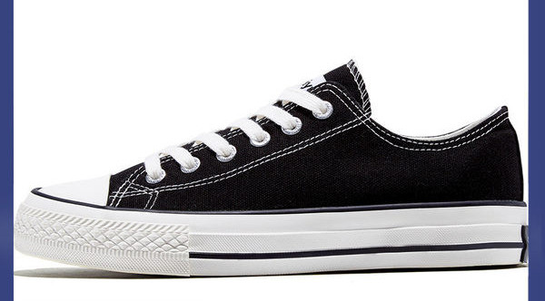 Tenisi dama textile cu sireturi si talpa plata