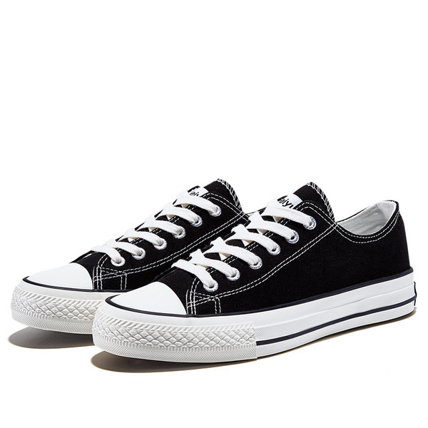 Tenisi dama textile cu sireturi si talpa plata