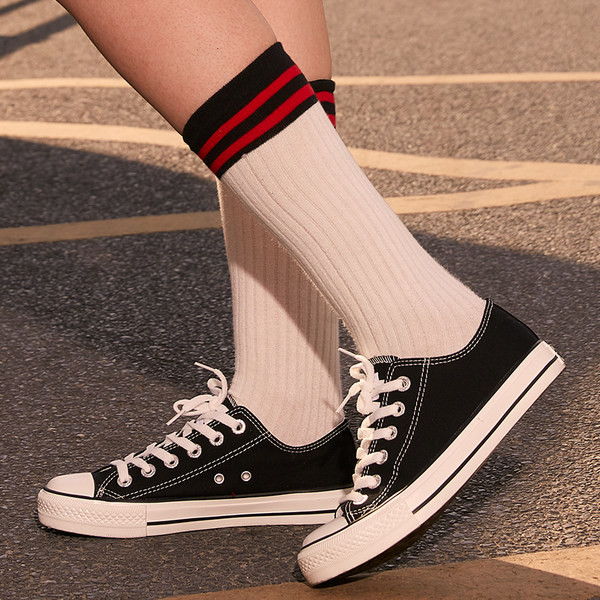 Tenisi dama textile cu sireturi si talpa plata