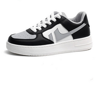 Γυναικεία casual αθλητικά παπούτσια με επίπεδη σόλα από οικολογικό δέρμα