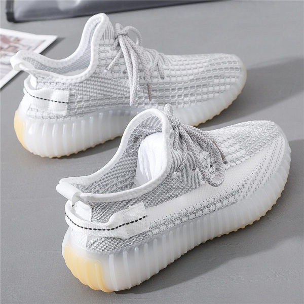 Γυναικεία υφασμάτινα αθλητικά παπούτσια με κορδόνια και σόλα σιλικόνης