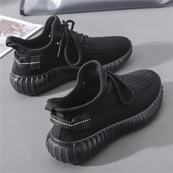 Γυναικεία υφασμάτινα αθλητικά παπούτσια με κορδόνια και σόλα σιλικόνης