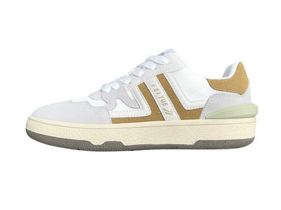 Γυναικεία αθλητικά παπούτσια με κορδόνια και επίπεδη σόλα από οικολογικό σουέτ