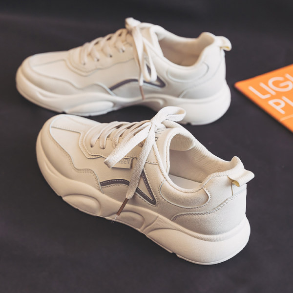 Γυναικεία casual αθλητικά παπούτσια με κορδόνια και επίπεδη σόλα