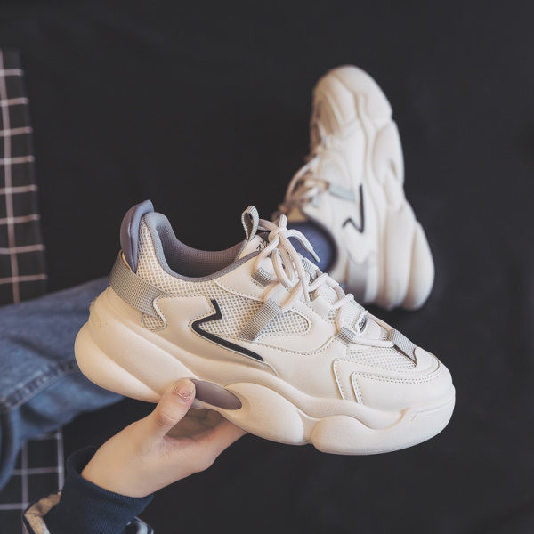 Ženske elegantne tenisice s vezicama i mrežastim zaobljenim uzorkom