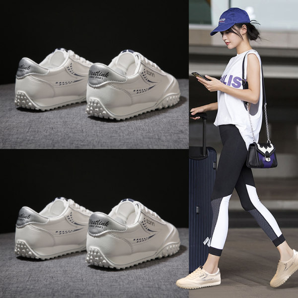 Ženske tenisice običan model sa ravnim đonom i natpisom